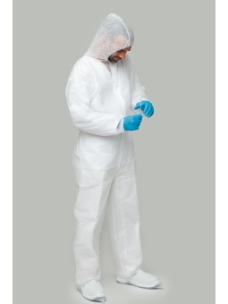 Buzo desechable blanco PP 35g/m² | KiotechProtección