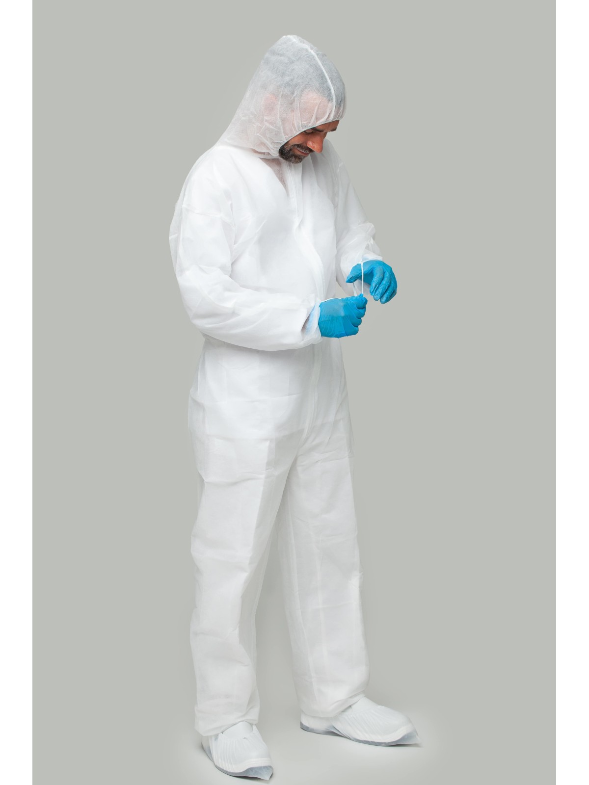 Buzo desechable blanco PP 35g/m² | KiotechProtección