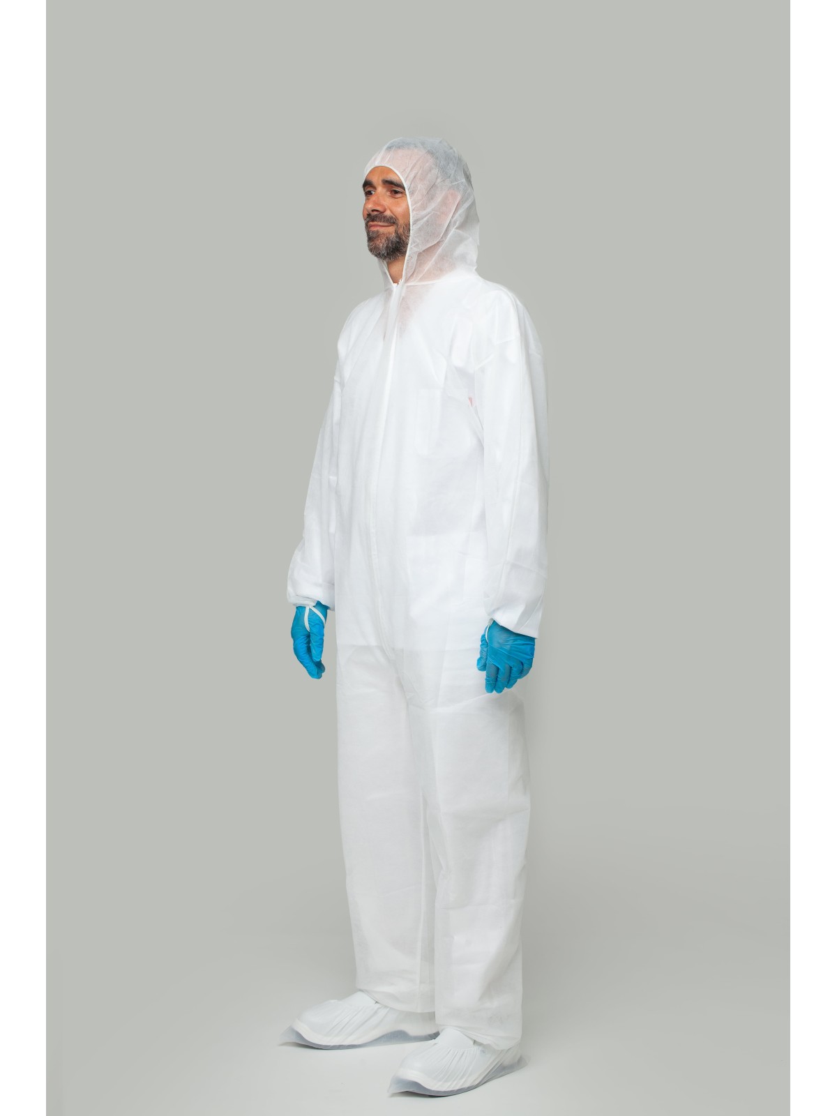 Buzo desechable blanco PP 35g/m² | KiotechProtección