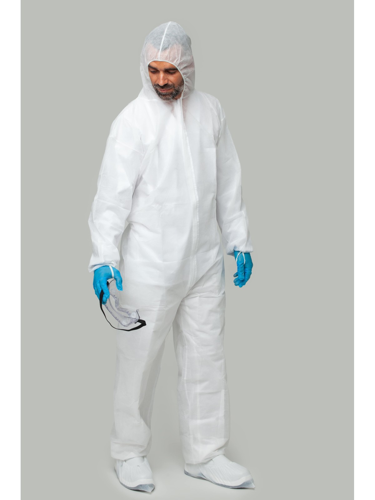 Buzo desechable blanco PP 35g/m² | KiotechProtección