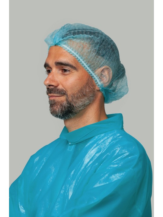 Gorro desechable azul PP 12g/m² | KiotechProtección