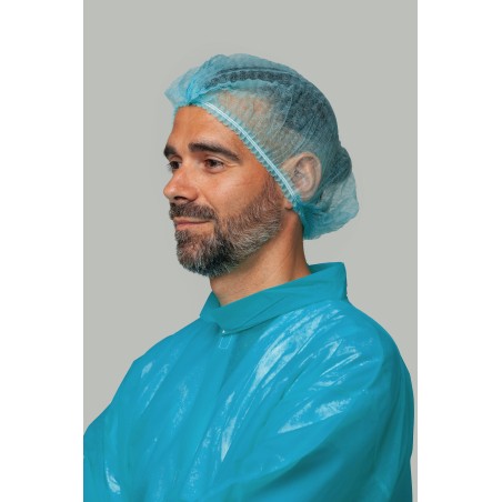 Gorro desechable azul PP 12g/m² | KiotechProtección