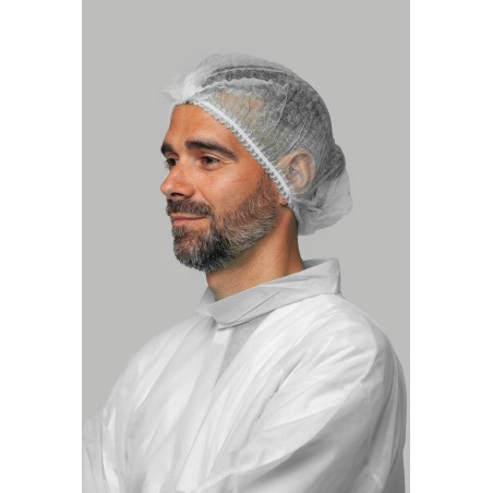 Gorro desechable blanco PP 12g/m² | KiotechProtección