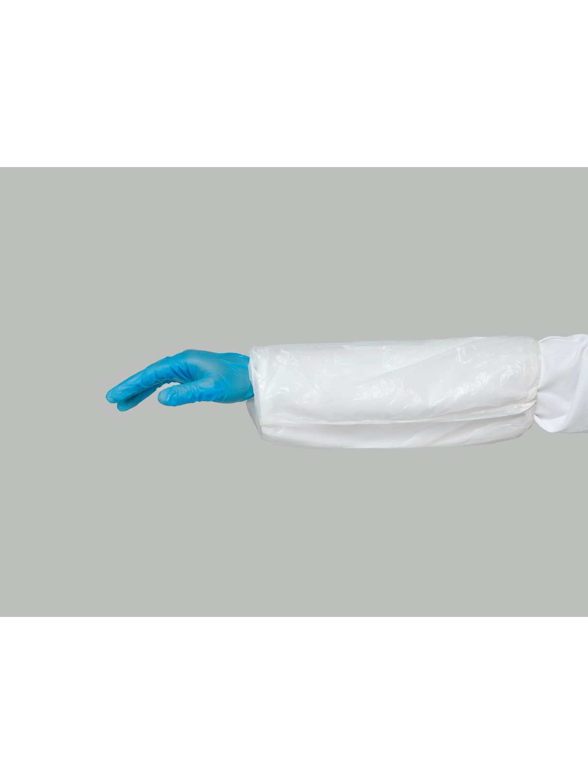 Cubre mangas desechable blanco PE galga 80 | KiotechProtección