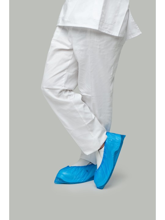 Cubre zapatos desechable azul CPE | KiotechProtección