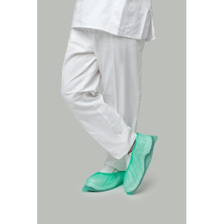 Cubre zapatos desechable verde CPE | KiotechProtección