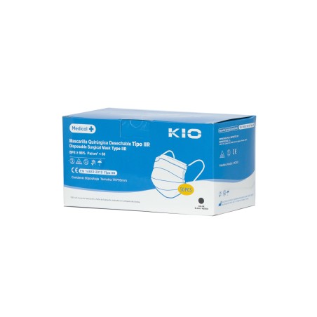 Mascarilla quirúrgica IIR negra | KiotechProtección