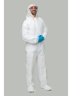 Buzo desechable laminado 40g/m² PP+PE | KiotechProtección