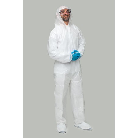 Buzo desechable laminado 40g/m² PP+PE | KiotechProtección