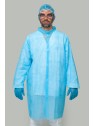 Bata desechable azul PP 30g/m² | KiotechProtección