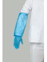 Cubre mangas desechable azul PE galga 160 | KiotechProtección