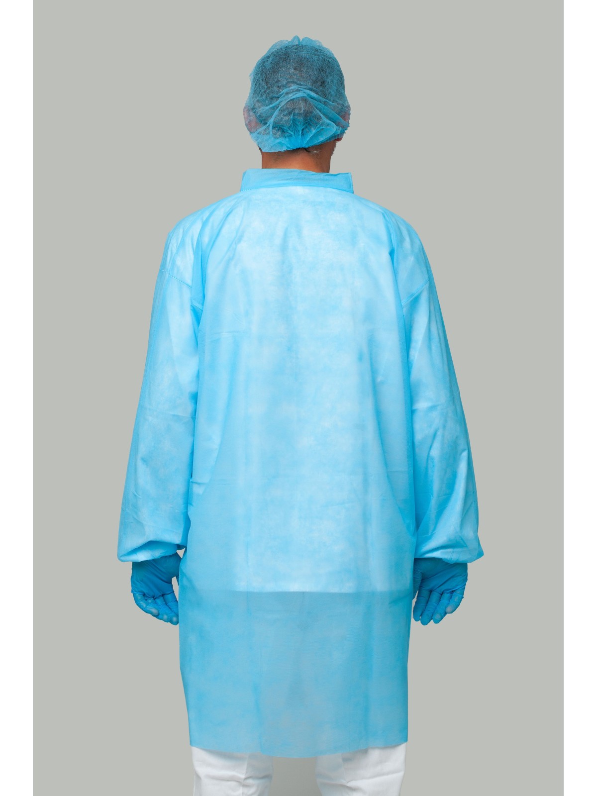 Bata desechable azul PP 30g/m² | KiotechProtección