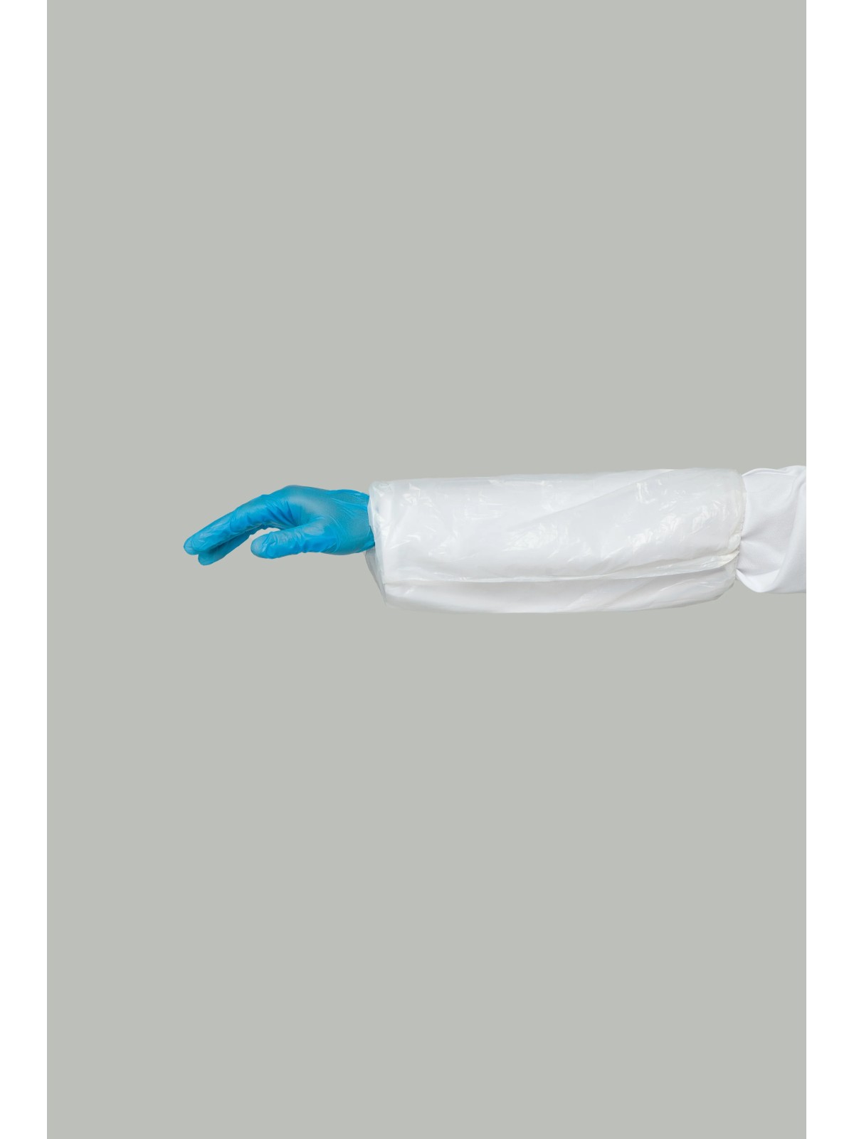 Cubre mangas desechable blanco PE galga 160 | KiotechProtección