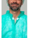 Bata desechable verde PP 30g/m² | KiotechProtección