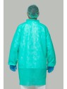 Bata desechable verde PP 30g/m² | KiotechProtección